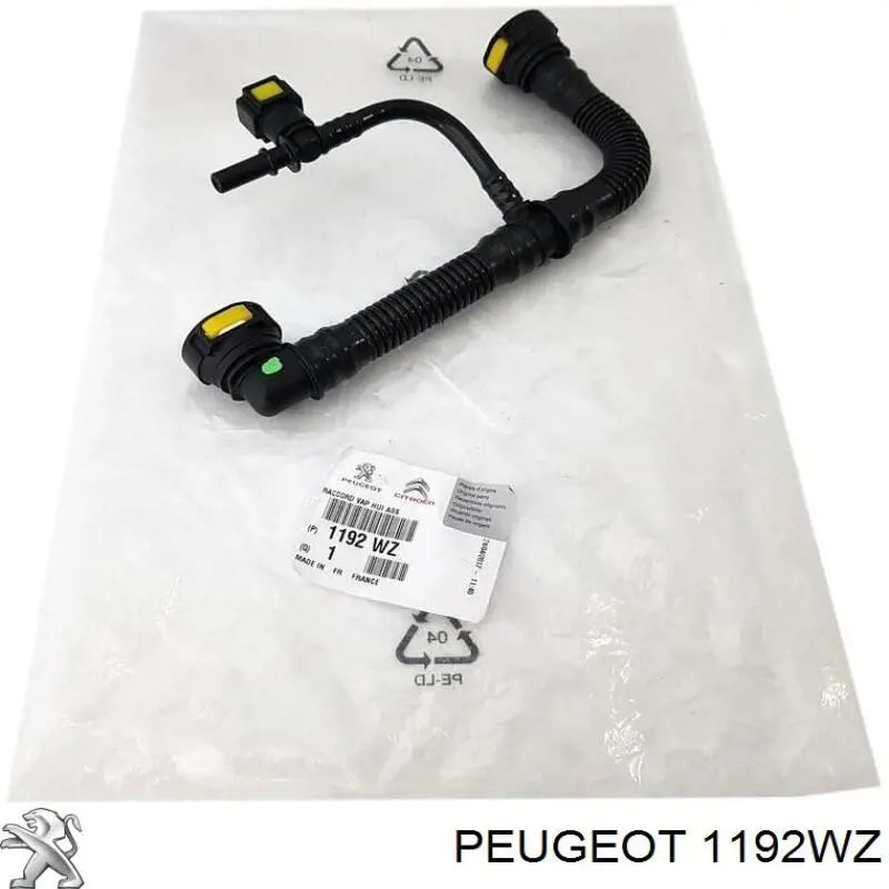 Купити 1192WZ Peugeot/Citroen Шланг для видалення повітря