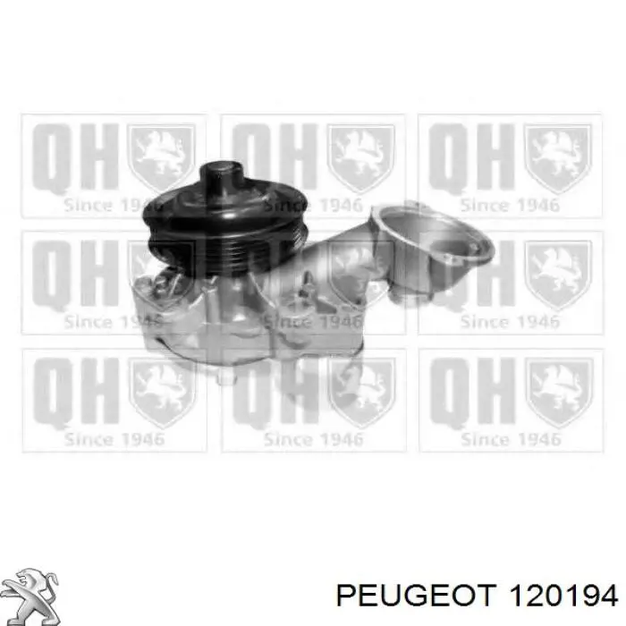 120194 Peugeot/Citroen помпа водяна, (насос охолодження)