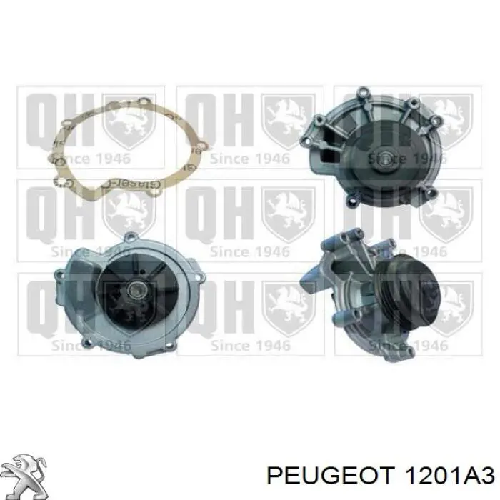 Помпа охолодження Peugeot/Citroen 1201A3 ціна, від 33.21 USD