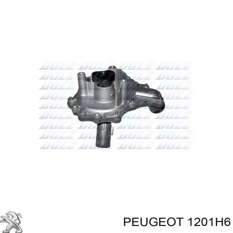 1201H6 Peugeot/Citroen Помпа водяна, корпус