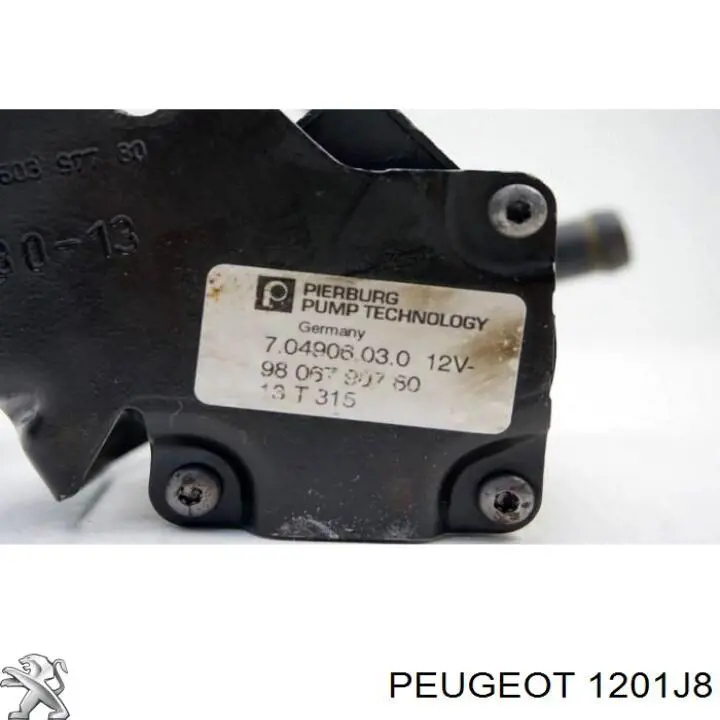 Помпа водяна, (насос) охолодження, додатковий електричний Peugeot/Citroen 1201J8