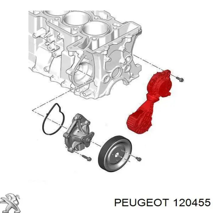 120455 Peugeot/Citroen Натяжна планка поліклинового ременя