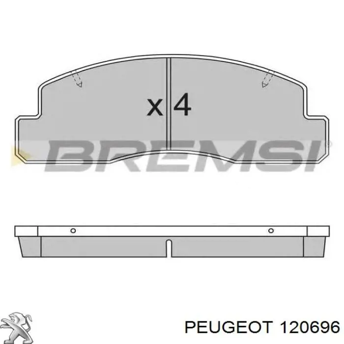 0000120696 Peugeot/Citroen прокладка водяної помпи