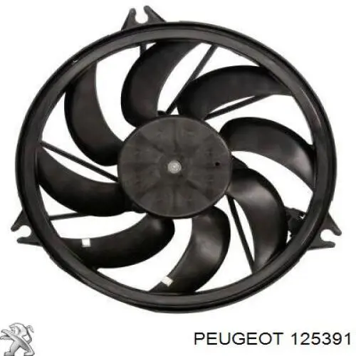 Вентилятор охолодження радіатора 125384 Peugeot/Citroen