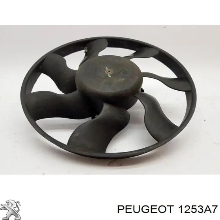 Купити 1253A7 Peugeot/Citroen Дифузор радіатора охолодження, в зборі з двигуном і крильчаткою