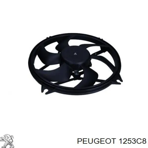 Купити 1253C8 Peugeot/Citroen Електровентилятор охолодження в зборі (двигун + крильчатка)