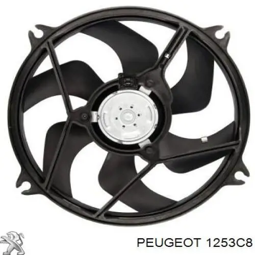 Вентилятор радіатора Peugeot/Citroen 1253C8 ціна, від 44.34 USD
