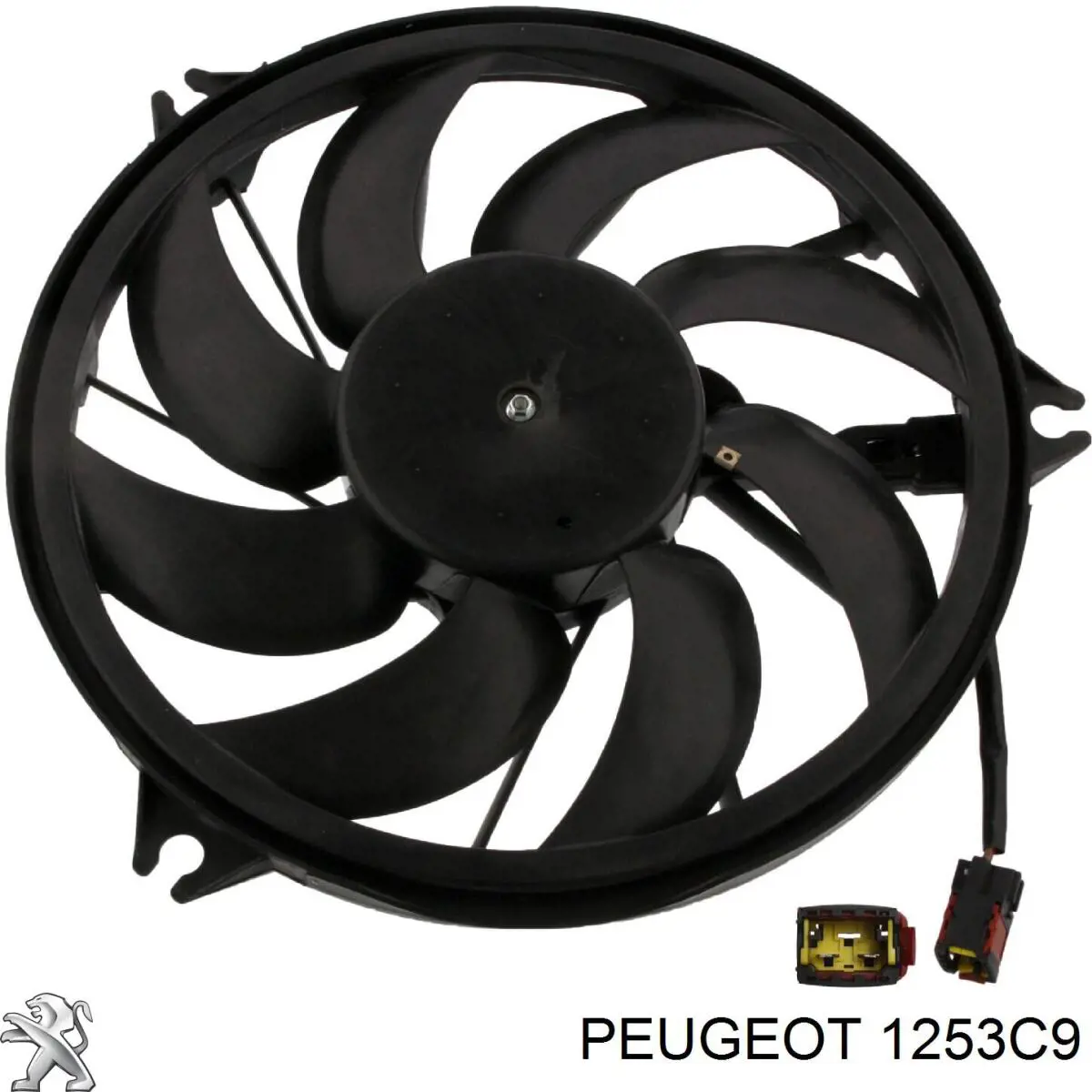 Купити 1253C9 Peugeot/Citroen Електровентилятор охолодження в зборі (двигун + крильчатка)