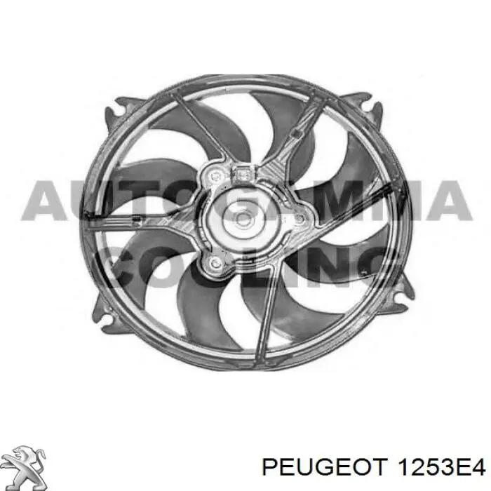 Вентилятор радіатора Peugeot/Citroen 1253E4 ціна, від 49.58 USD