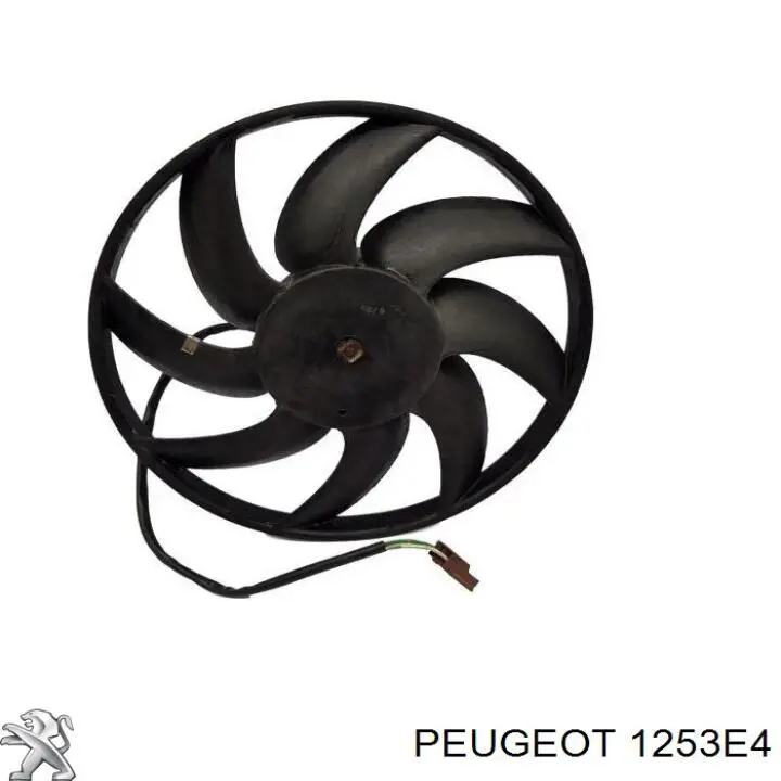 Купити 1253E4 Peugeot/Citroen Електровентилятор охолодження в зборі (двигун + крильчатка)