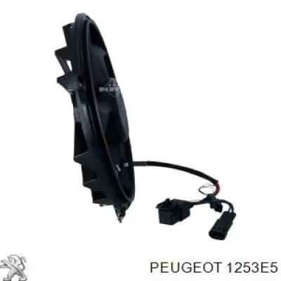 1253E5 Peugeot/Citroen електровентилятор охолодження в зборі (двигун + крильчатка)