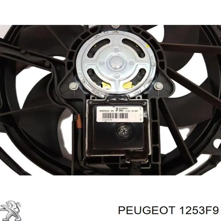 Купити 1253F9 Peugeot/Citroen Електровентилятор охолодження в зборі (двигун + крильчатка)