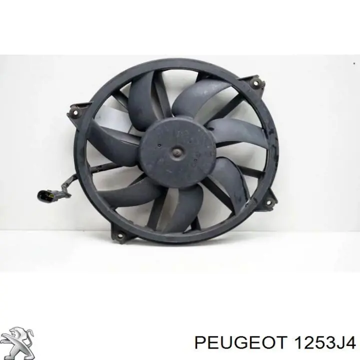 Купити 1253J4 Peugeot/Citroen Електровентилятор охолодження в зборі (двигун + крильчатка)