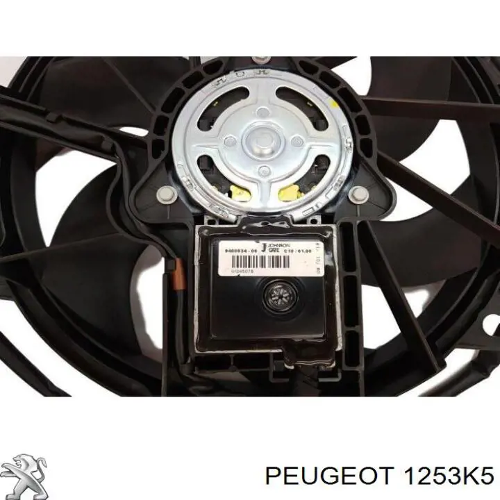 1253F9 Peugeot/Citroen електровентилятор охолодження в зборі (двигун + крильчатка)