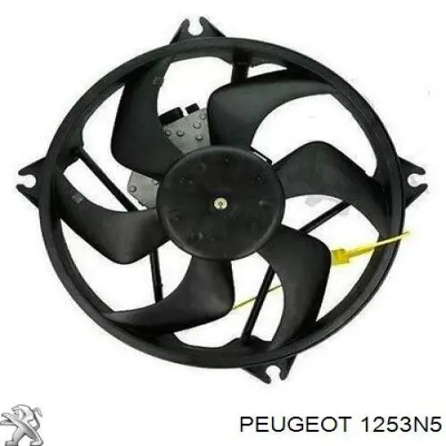 1253N5 Peugeot/Citroen електровентилятор охолодження в зборі (двигун + крильчатка)