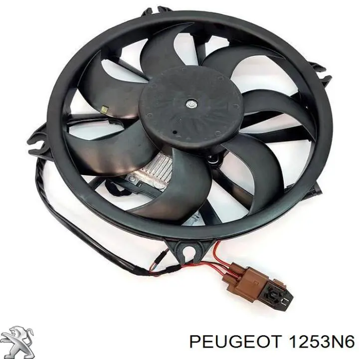 Купити 1253N6 Peugeot/Citroen Електровентилятор охолодження в зборі (двигун + крильчатка)