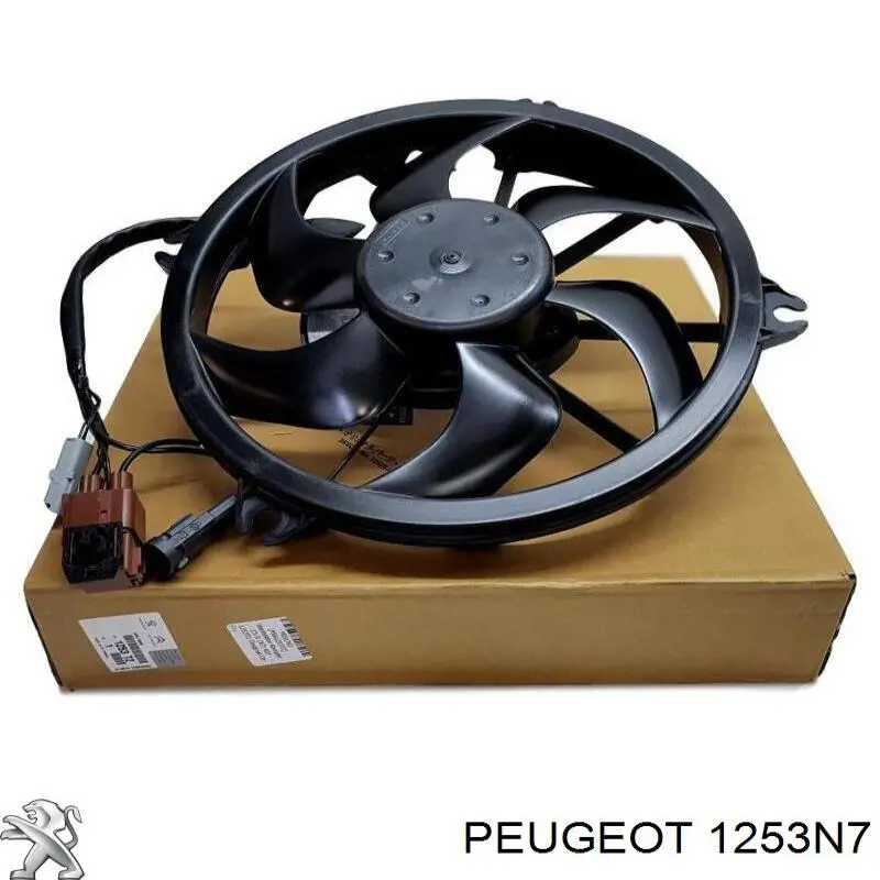 1253N7 Peugeot/Citroen електровентилятор охолодження в зборі (двигун + крильчатка)