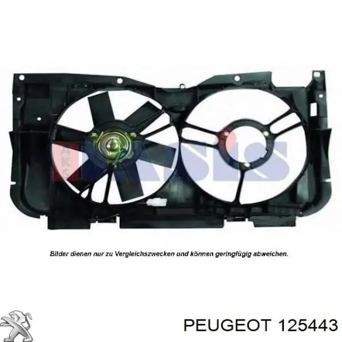  Дифузор (кожух) радіатора охолодження Peugeot 205 1