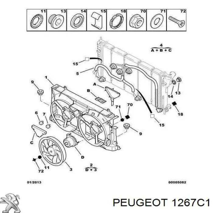  00001267C1 Peugeot/Citroen