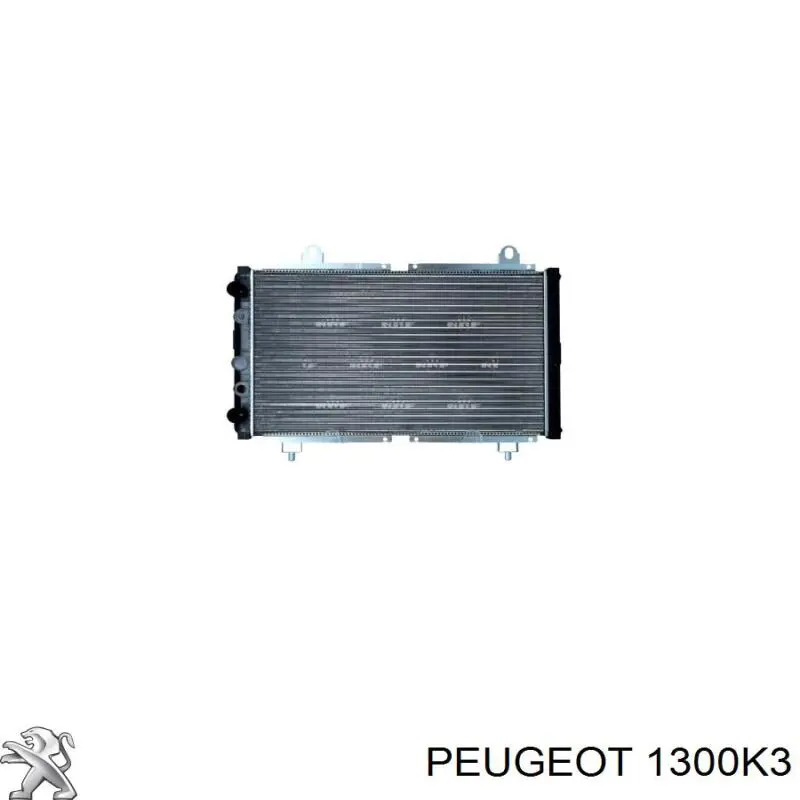 1300K3 Peugeot/Citroen радіатор охолодження двигуна