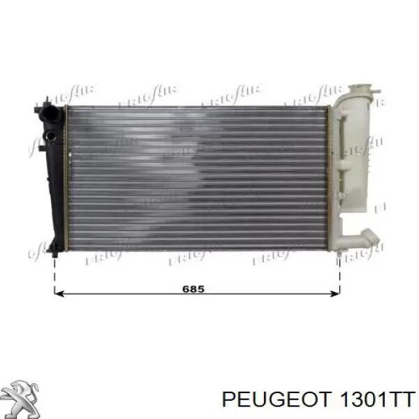 Радіатор охолодження двигуна 1301TT Peugeot/Citroen