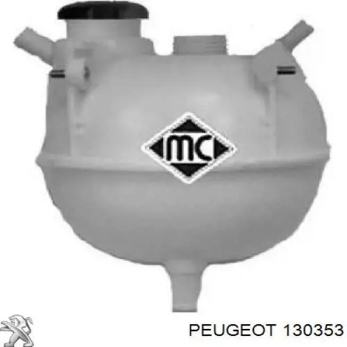Бачок системи охолодження 130353 Peugeot/Citroen