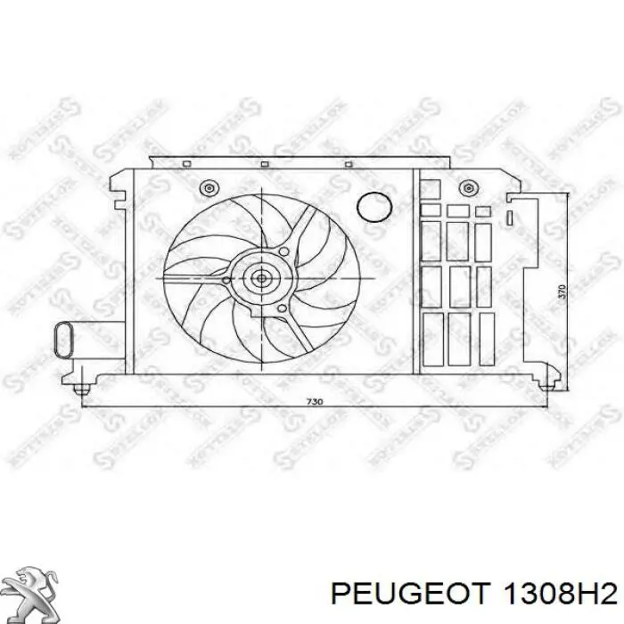 Купити Дифузор (кожух) радіатора охолодження Peugeot 306  7A