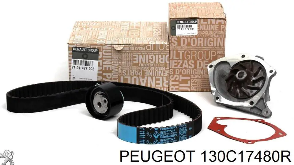 Комплект ГРМ 130C17480R Peugeot/Citroen