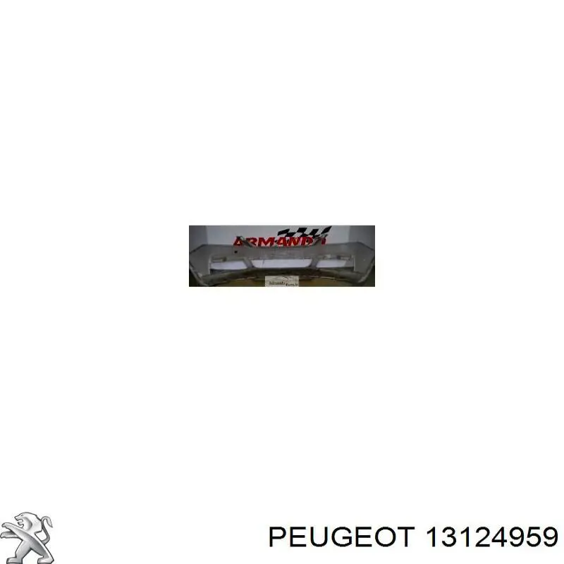 13124959 Peugeot/Citroen бампер передній