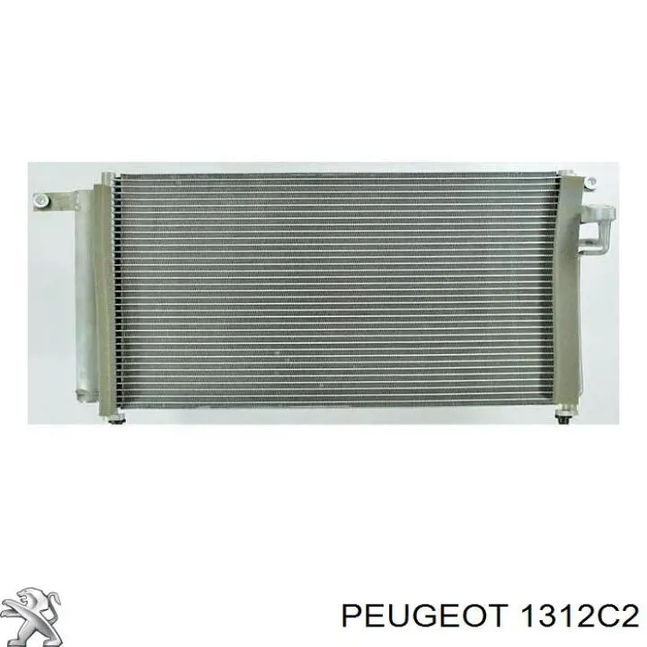 1312C2 Peugeot/Citroen подушка радіатора охолодження, верхня