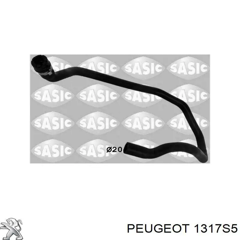 Шланг розширювального бачка, нижній Peugeot/Citroen 1317S5 ціна, від 16.78 USD
