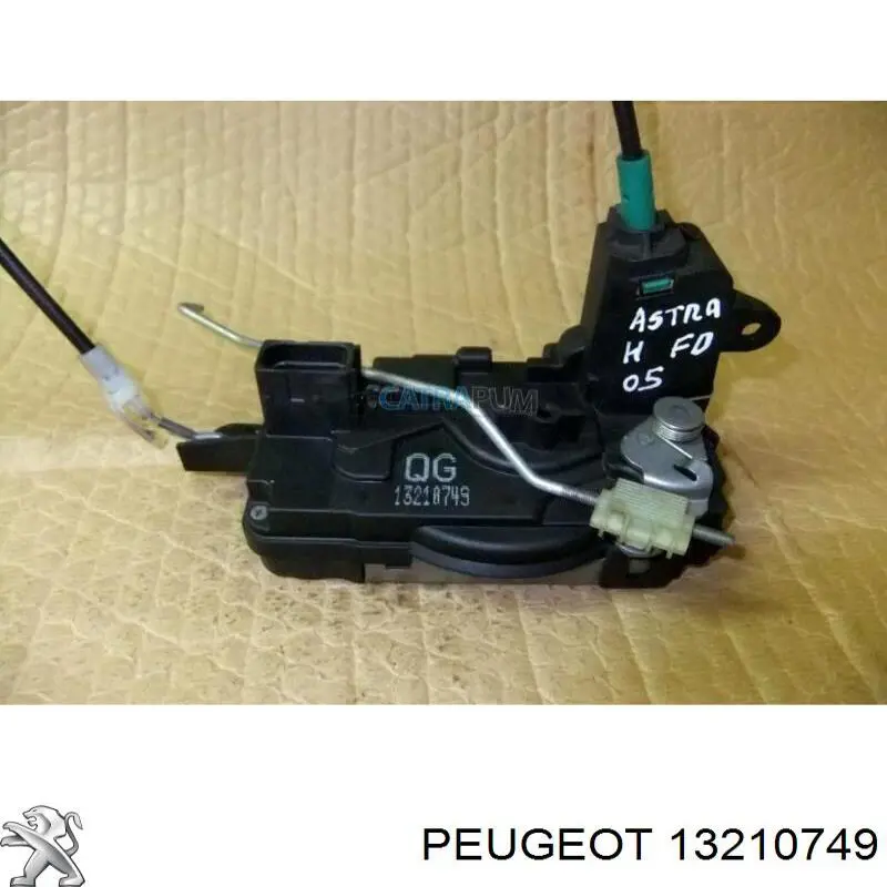13210749 Peugeot/Citroen Замок двері правої передньої