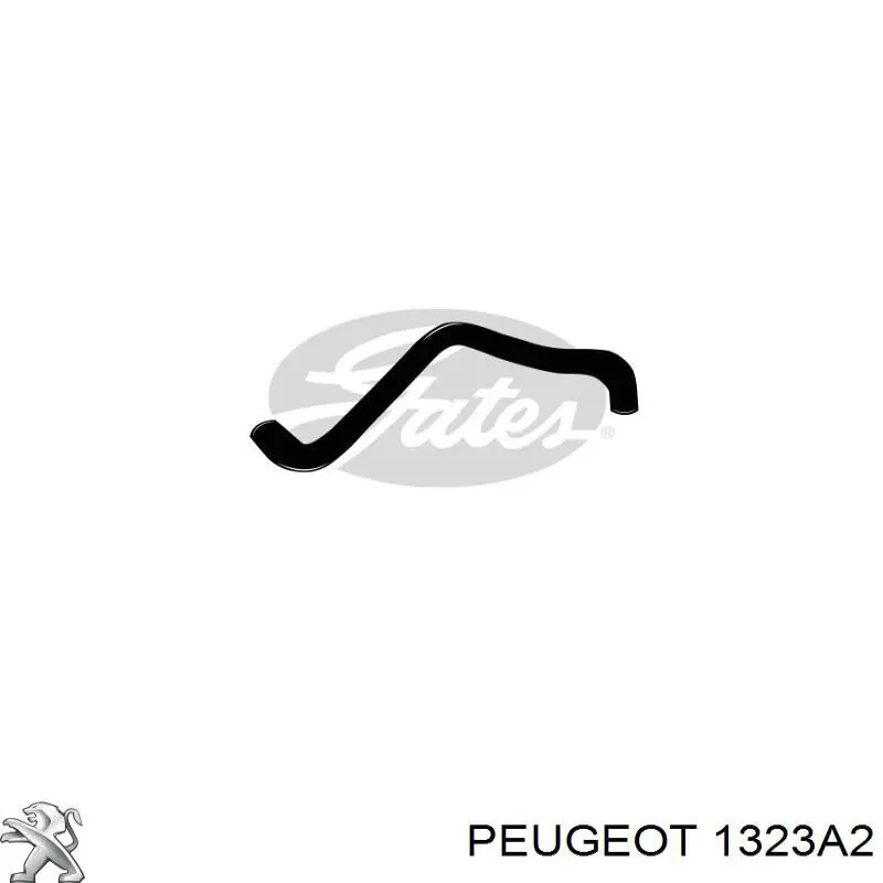 1323A2 Peugeot/Citroen шланг розширювального бачка, верхній