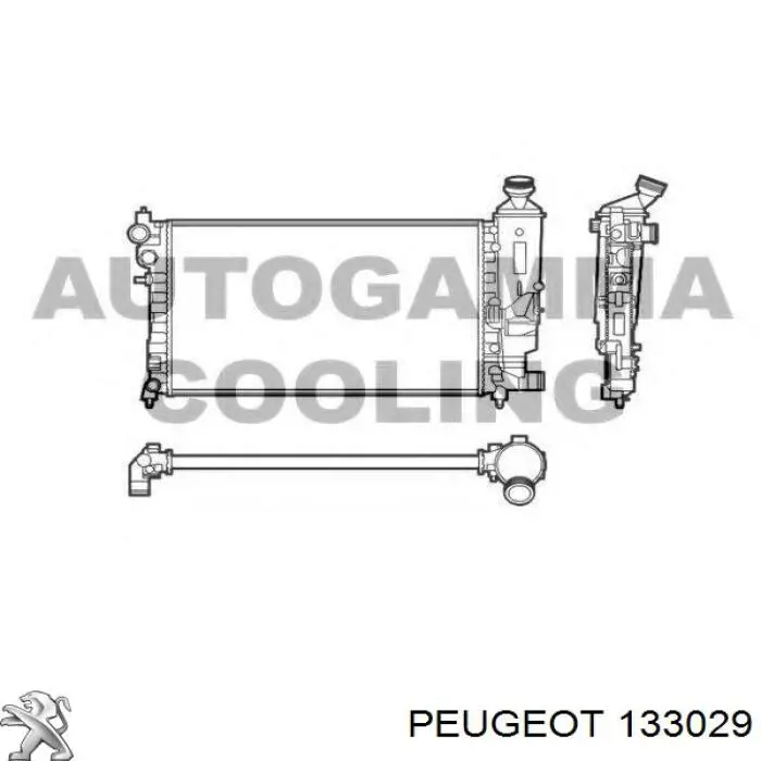 Радіатор основний Peugeot/Citroen 133029 ціна, від 44.06 USD