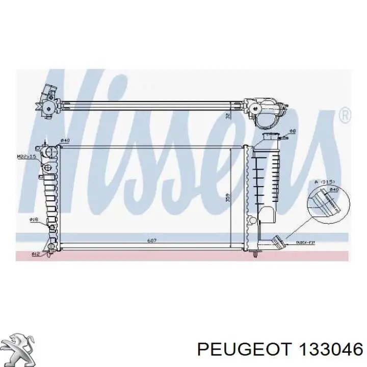 133046 Peugeot/Citroen радіатор охолодження двигуна
