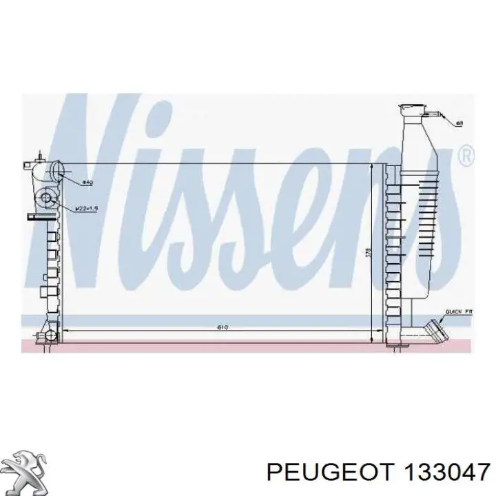 Купити 133047 Peugeot/Citroen Радіатор двигуна