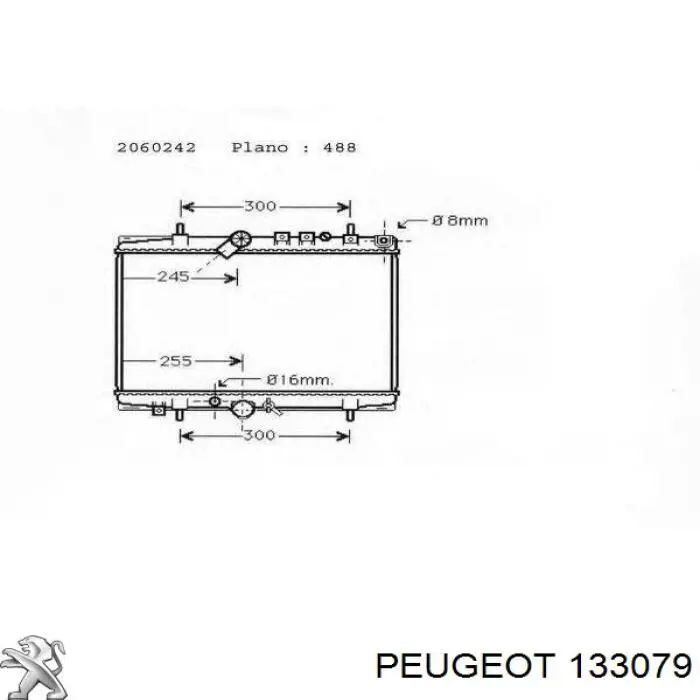 Радіатор основний Peugeot/Citroen 133079 ціна, від 112.36 USD