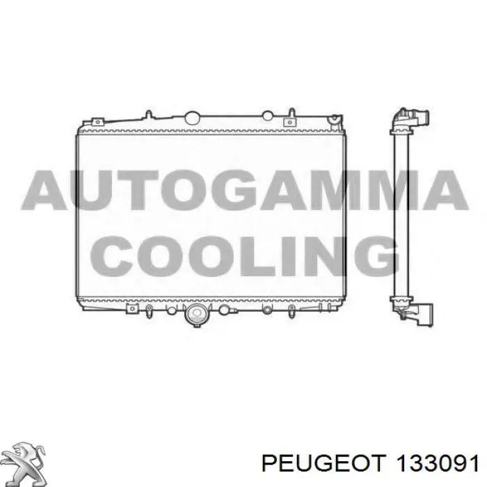 Купити 133091 Peugeot/Citroen Радіатор двигуна