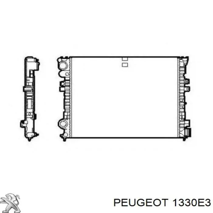 Купити 1330E3 Peugeot/Citroen Радіатор двигуна