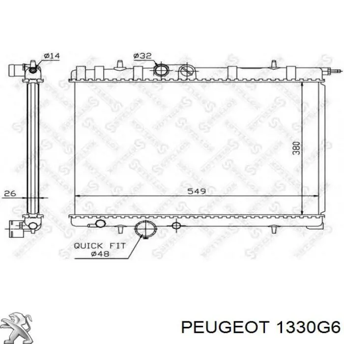 Радіатор основний Peugeot/Citroen 1330G6 ціна, від 51.49 USD