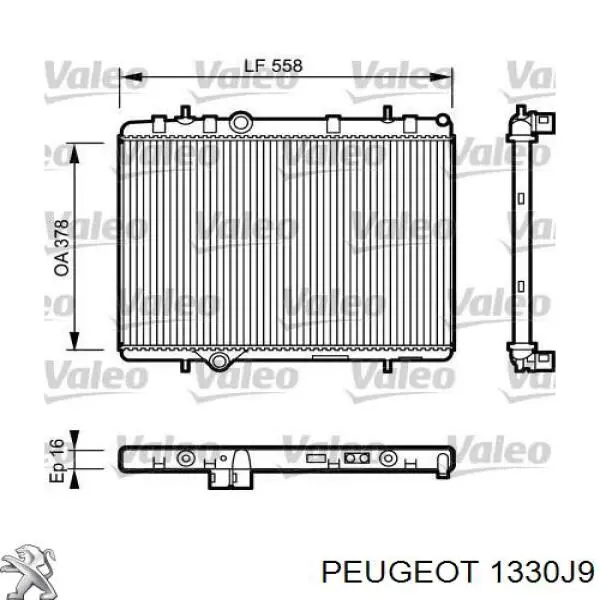 Радіатор основний Peugeot/Citroen 1330J9 ціна, від 53.74 USD