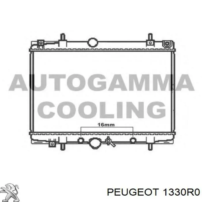 1330R0 Peugeot/Citroen радіатор охолодження двигуна