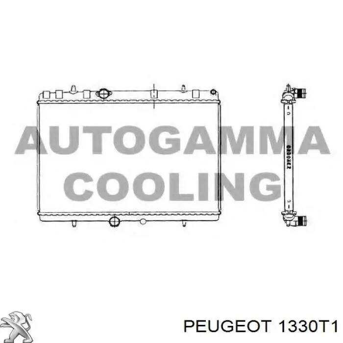 1330T1 Peugeot/Citroen радіатор охолодження двигуна
