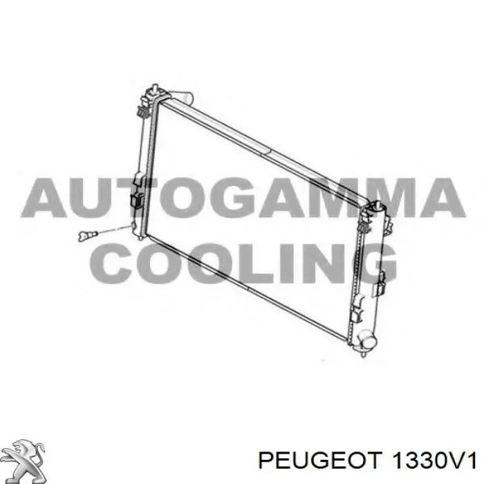 Радіатор 1330V1 Peugeot/Citroen