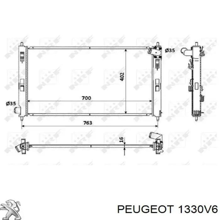 Радіатор основний Peugeot/Citroen 1330V6 ціна, від 82.62 USD