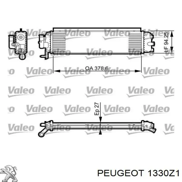 Радіатор основний Peugeot/Citroen 1330Z1 ціна, від 259.18 USD