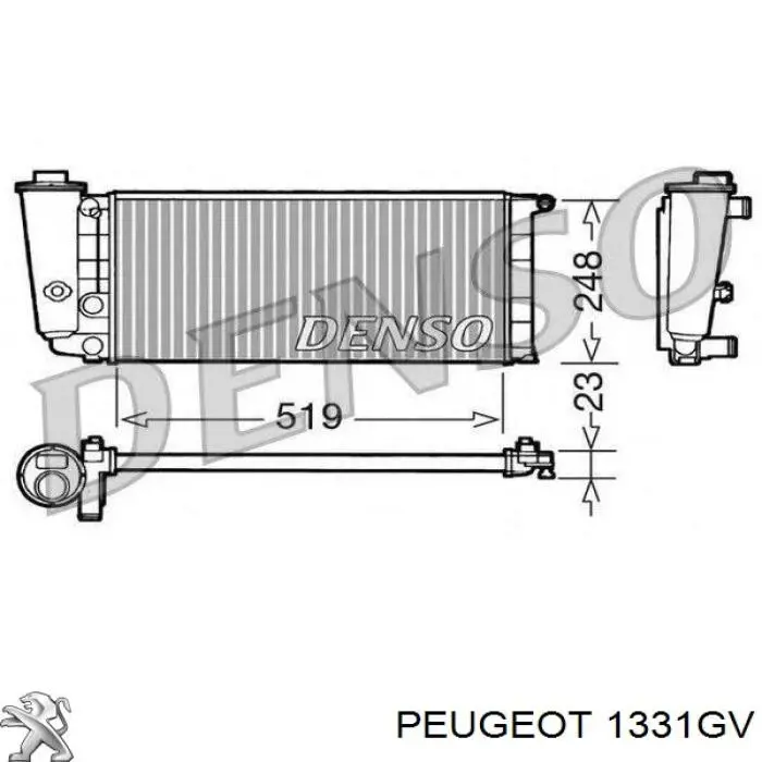 Радіатор 0380170003 Depo/Loro/Abakus