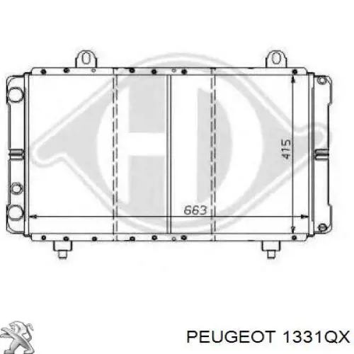 Радіатор основний Peugeot/Citroen 1331QX ціна, від 61.73 USD