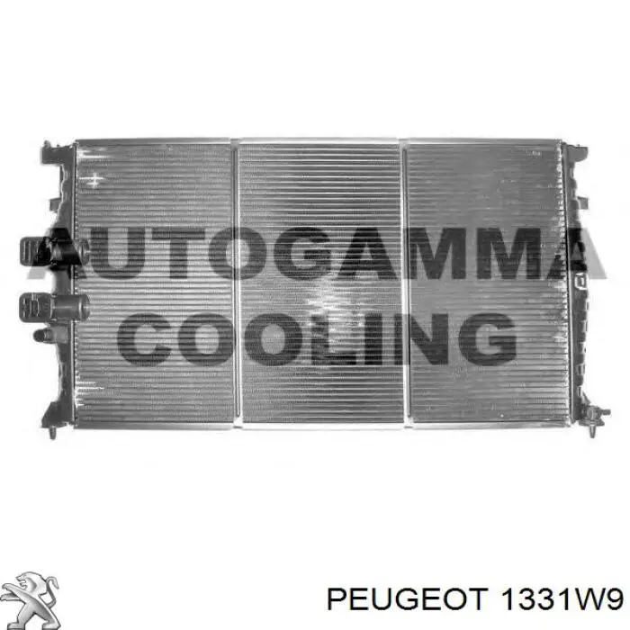 1331W9 Peugeot/Citroen радіатор охолодження двигуна