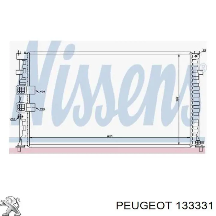 133331 Peugeot/Citroen радіатор охолодження двигуна